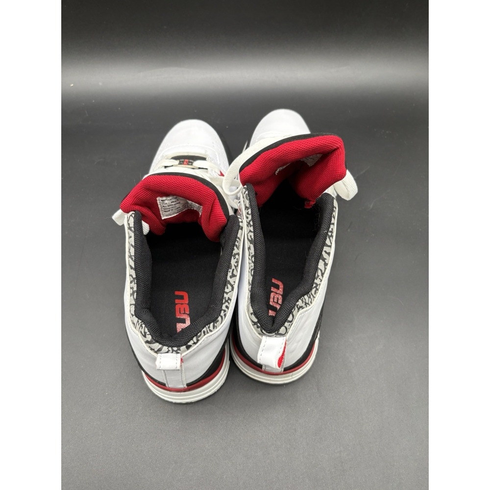 FUBU Men's White Black Red Mid Top Sneakers Sz 10.5 Vintage Y2K 90s Style NOS - Picture 10 of 16